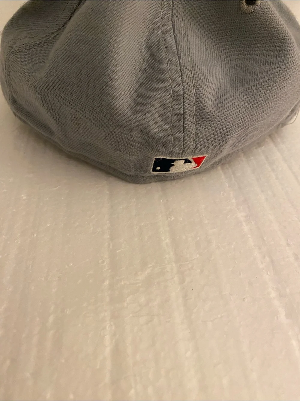 New Era Kids Gray Baseball Cap with Red, White & Blue Logo Made In USA